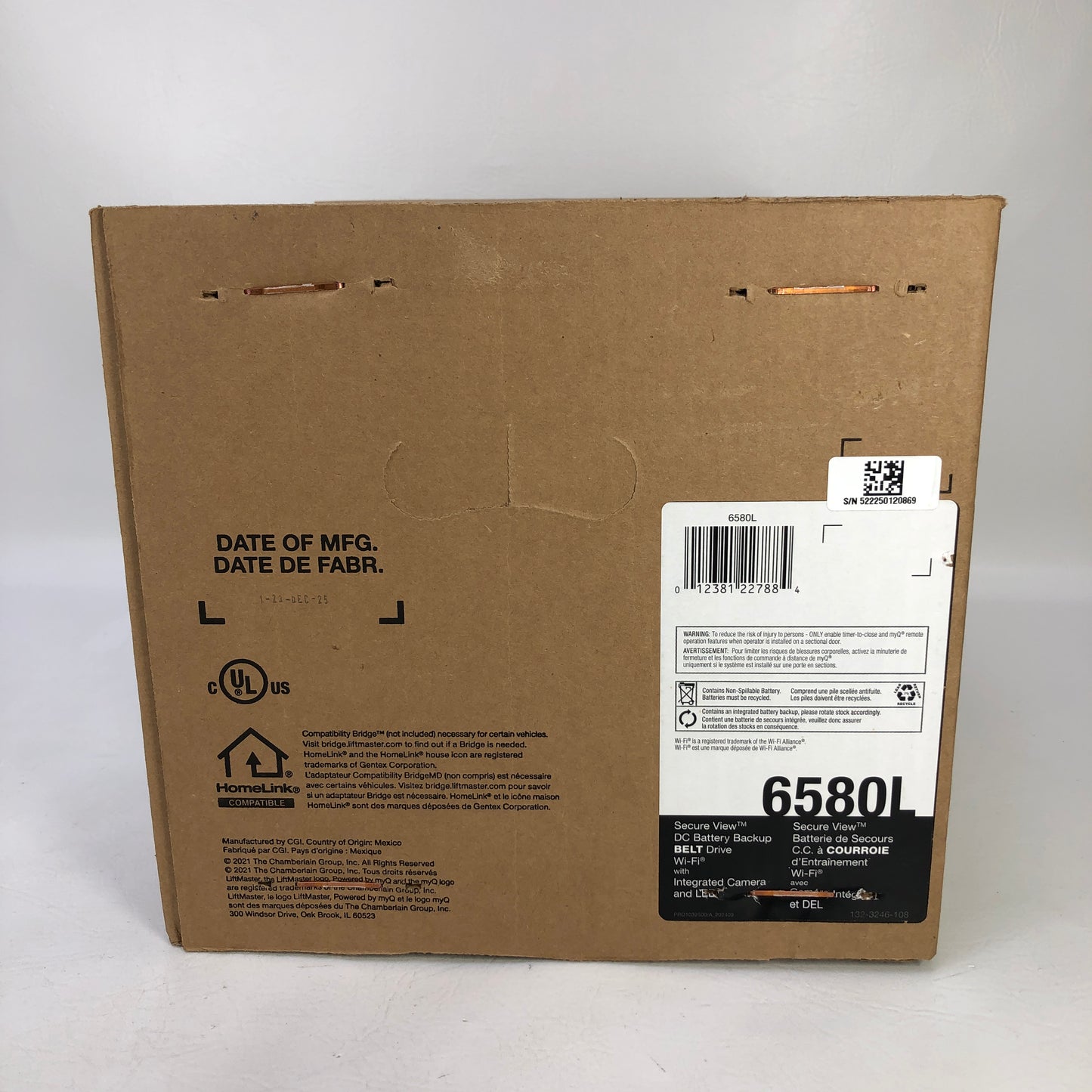 New LiftMaster 6580L Garage Door Opener
