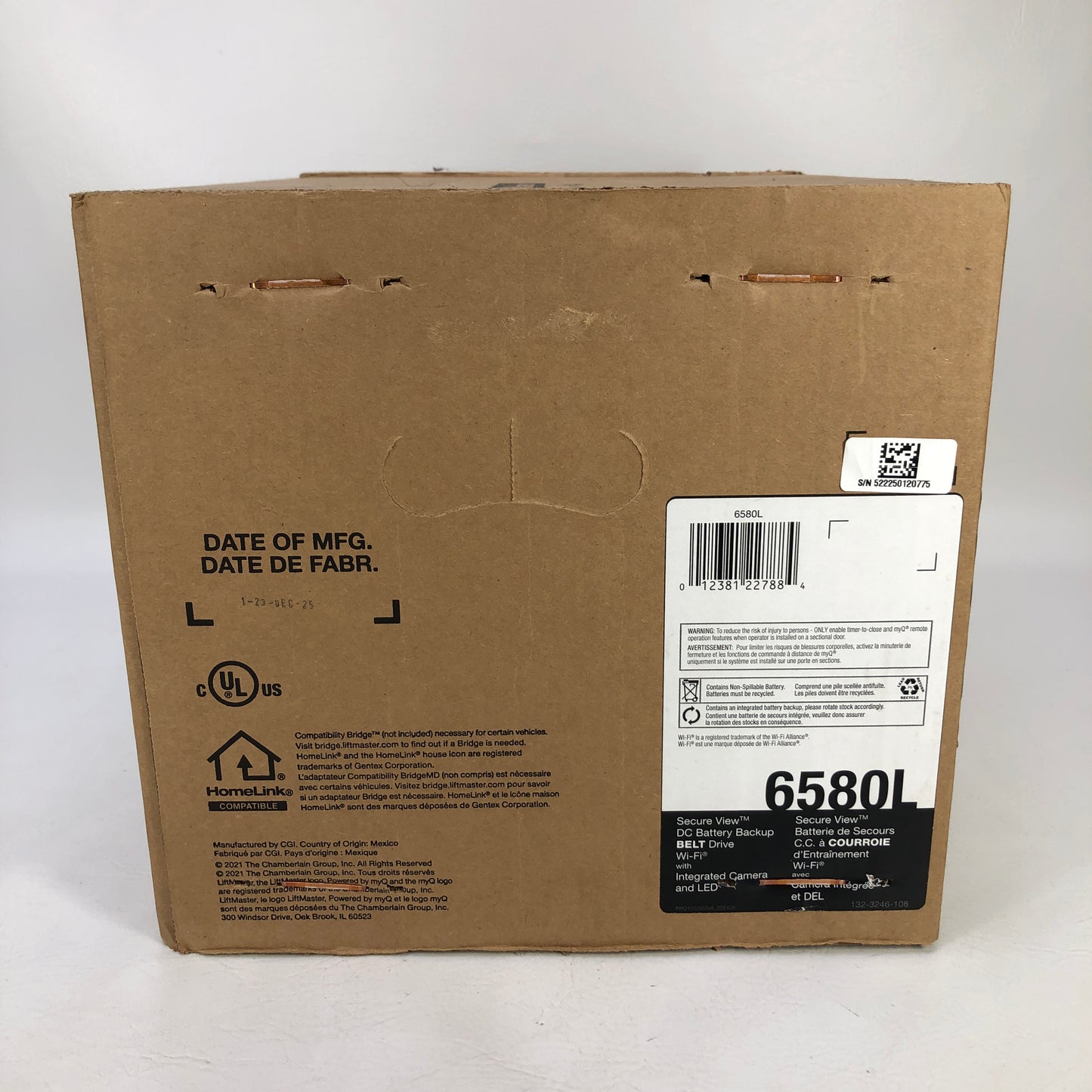 New LiftMaster 6580L Belt Drive Garage Door Opener