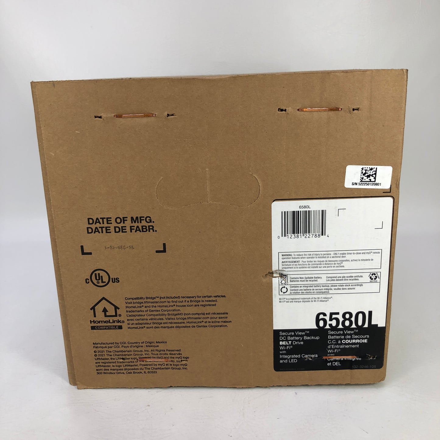 New LiftMaster 6580L 1 HPs Belt Drive Garage Door Opener myQ Battery Backup WiFi