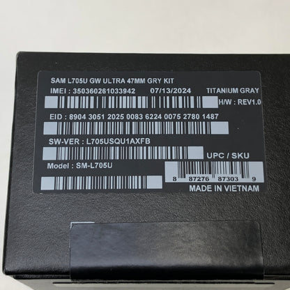 Unlocked Samsung Galaxy Watch Ultra Titanium Smartwatch SM-L705U