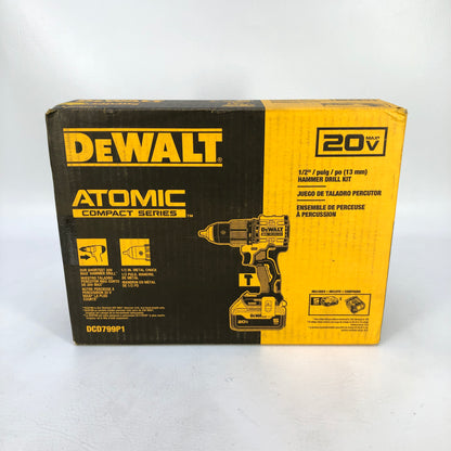New DeWalt 20V MAX Hammer Drill/Driver Kit DCD799P1