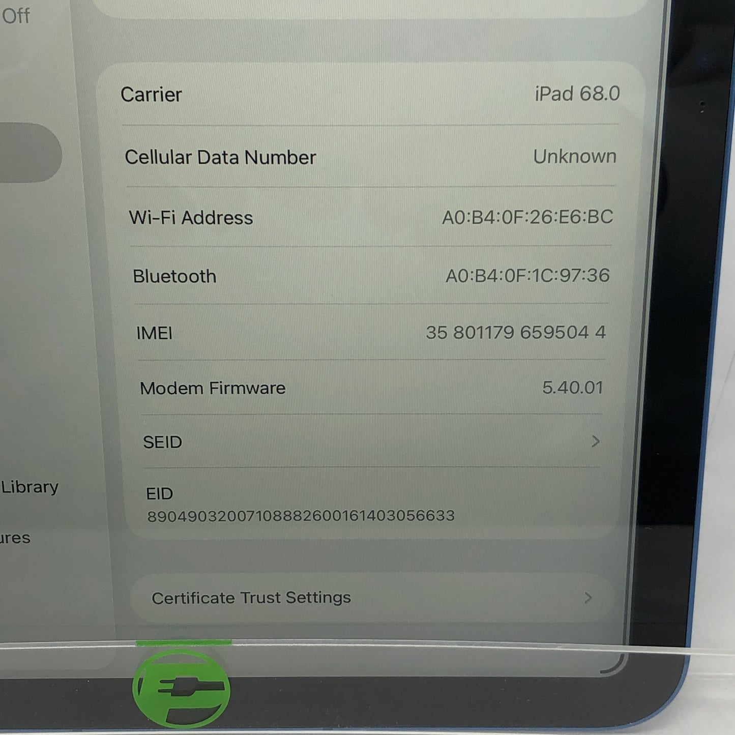Unlocked Apple iPad 10th Gen 64GB Blue MQ6K3LL/A