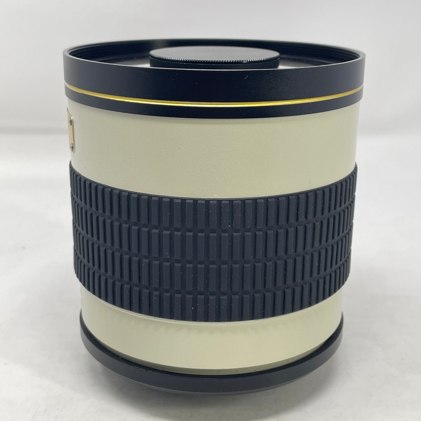 Bower 500mm f/6.3 Manual Telephoto Mirror Lens w/ Caps White/Gold Accent