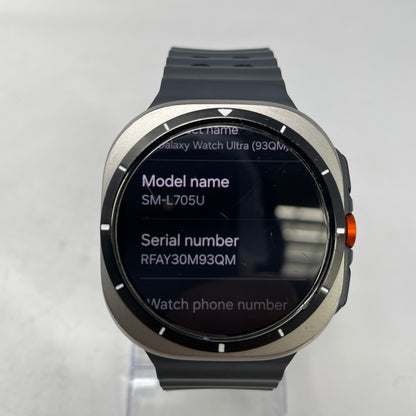 GPS Only Samsung Galaxy Watch Ultra Titanium Smartwatch SM-L705U