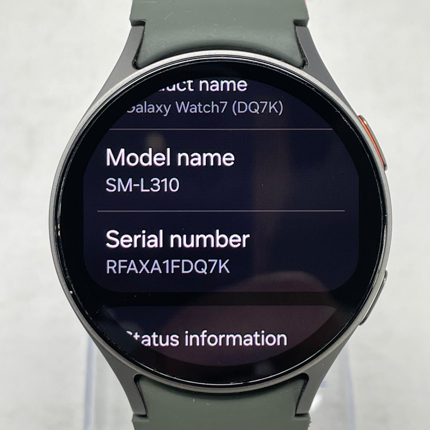 GPS Only Samsung Galaxy Watch 7 Stainless Steel Smartwatch Green SM-L310