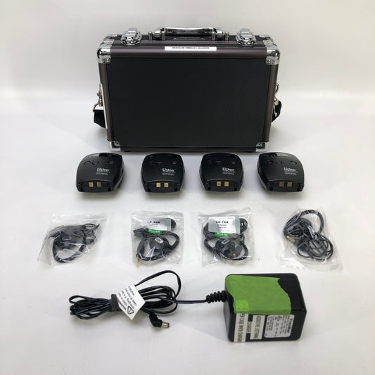 Listen Technologies LR-500-216 Assistive Listening System Kit 4 Receivers Case