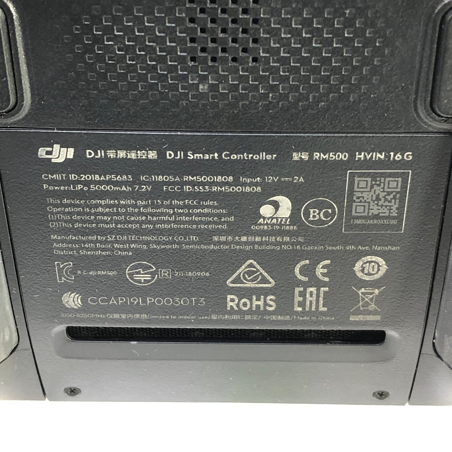 DJI Smart Controller 5.5" 1080p Screen Remote Control Black RM500