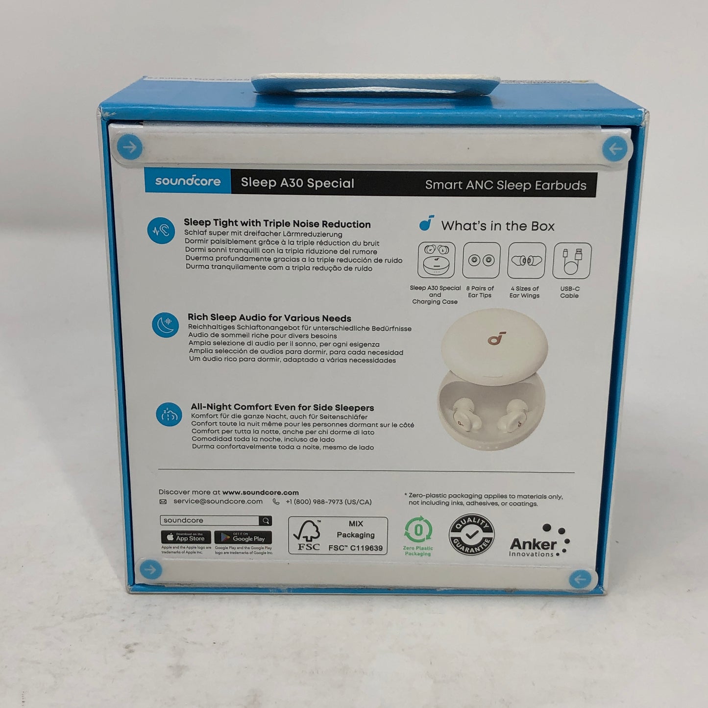 New Anker  D1301 Earbuds White D1301ZB1