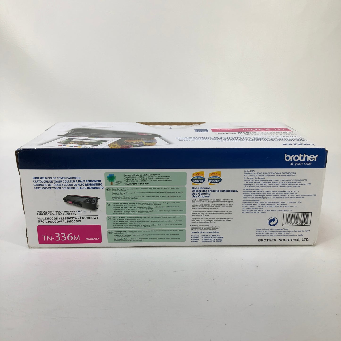 New Brother TN-336M Magenta Toner Cartridge HL-L8250CDN