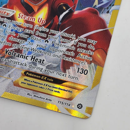 Pokémon TCG XY-Steam Siege Volcanion EX 115 English