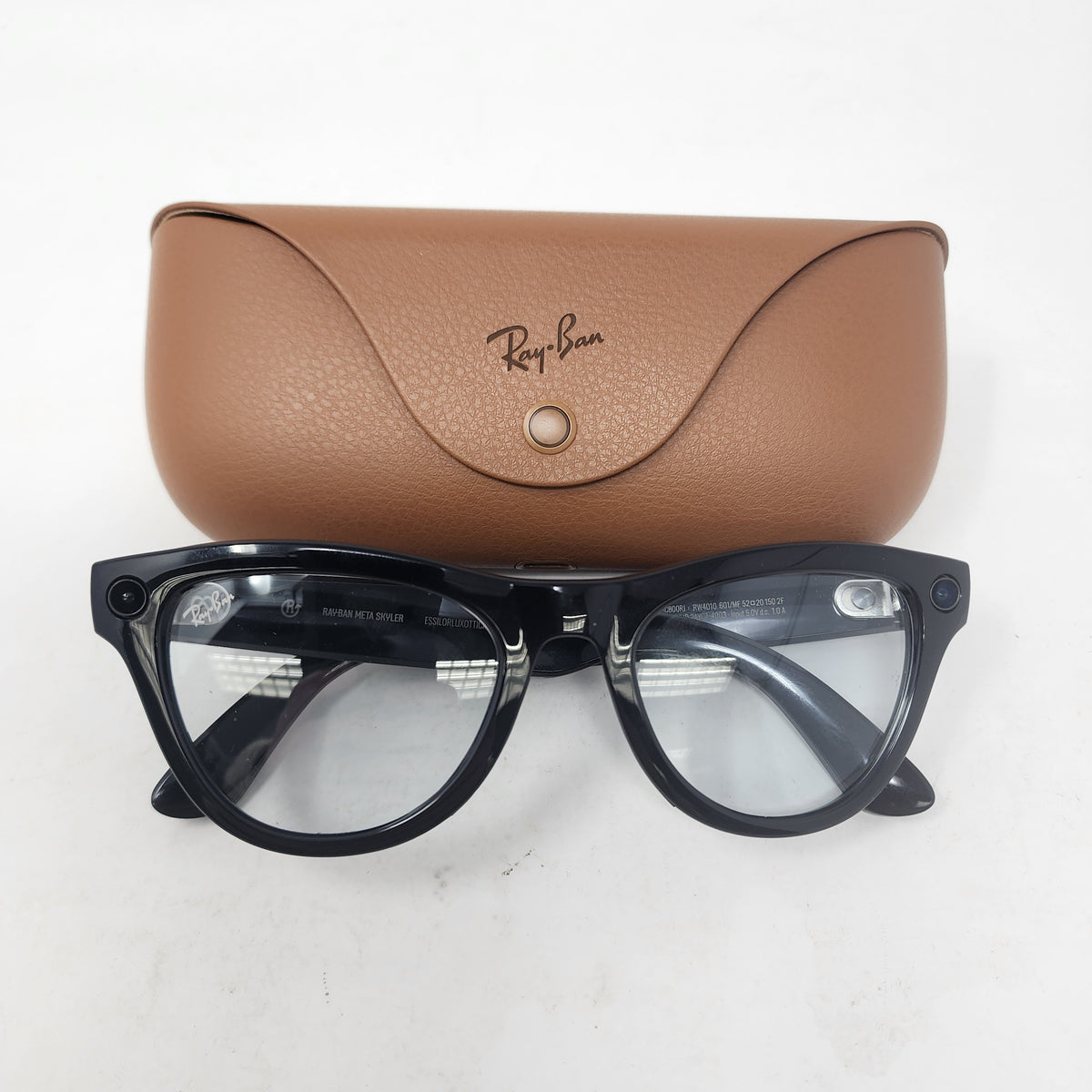 Ray-Ban Meta Skyler Gen 1 Shiny Black Transitions Blue AI Smart Glasses RW4010