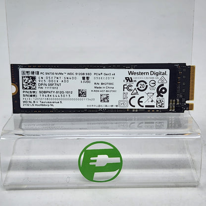 Western Digital WD M.2 2280 SN730 512GB PCIe Gen 3.0 x4 NVMe SSD SDBPNTY-512G-1012