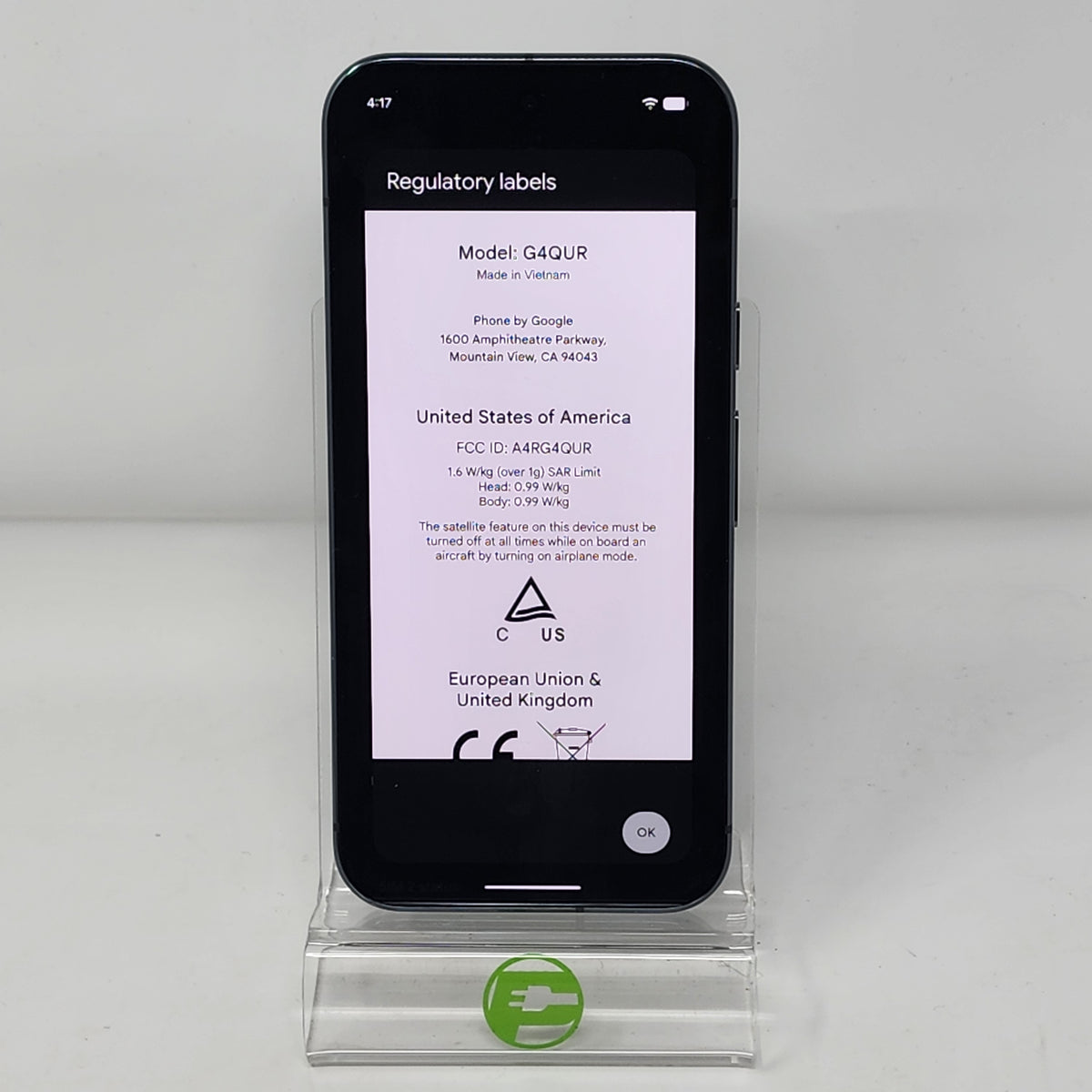 Unlocked Google Pixel 10 Pro 256GB Obsidian GA09899-US