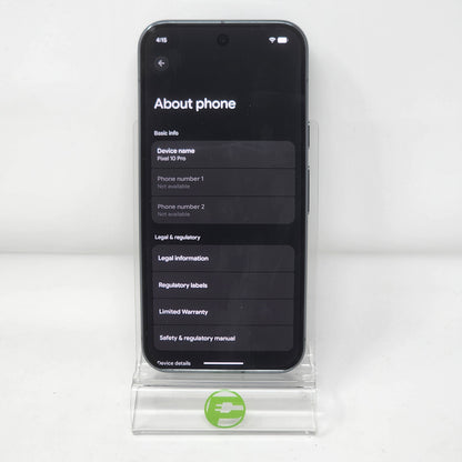 Unlocked Google Pixel 10 Pro 256GB Obsidian GA09899-US