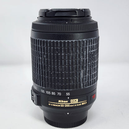 Nikon 55-200mm f/4-5.6G DX VR AF-S NIKKOR Auto Lens 2166