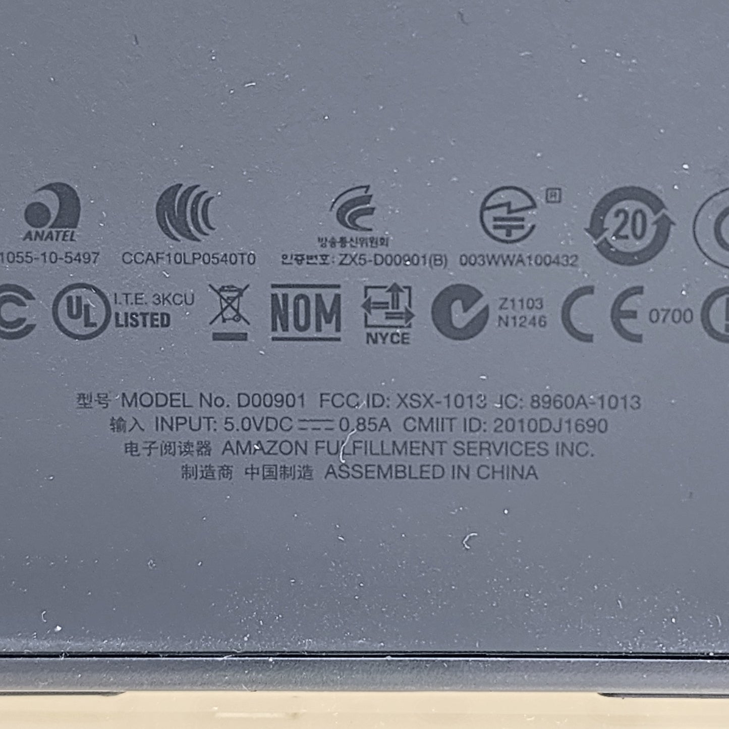 WiFi Only Amazon Kindle 3rd Gen 4GB Gray
